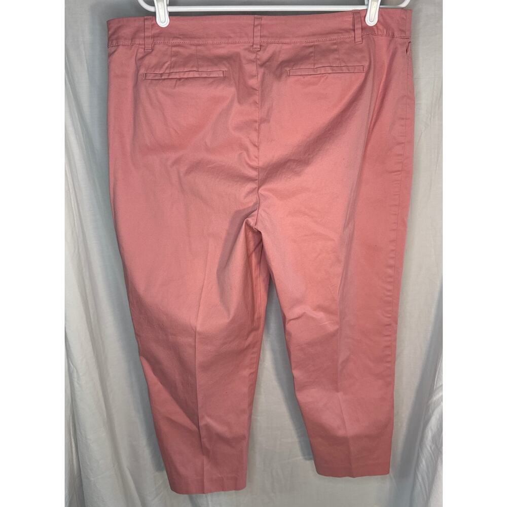 Talbots Perfect Crop Pink Pants Size 16P - Picture 2 of 5
